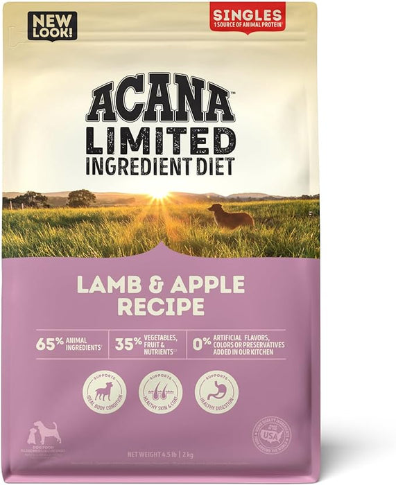 Acana Singles Grain Free Dog Dry Food Lamb & Apple