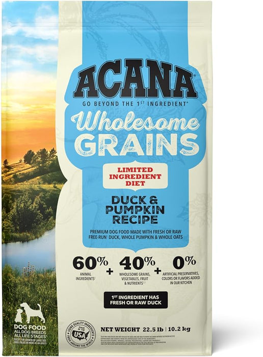 Acana Singles Wholesome Grains Dog Dry Food Duck & Pumpkin