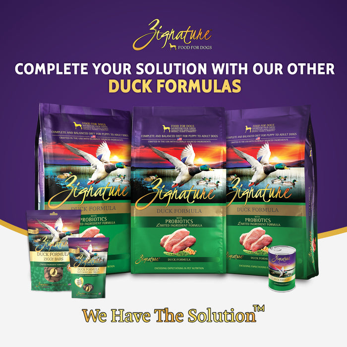 Zignature Grain Free Dog Dry Food Limited Ingredient Duck