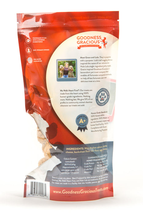 Goodness Gracious Dog Treats Cookies Honey Poached Salmon