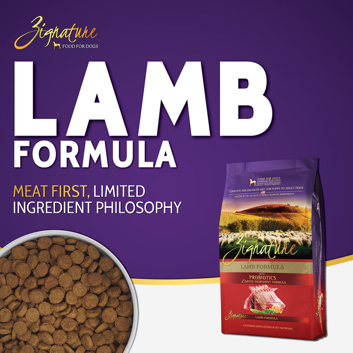 Zignature Grain Free Dog Dry Food Limited Ingredient Lamb