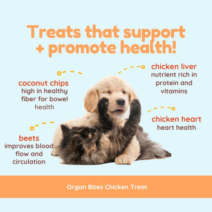 Coco Therapy Organ Bites Dog Treats Chicken & Beet