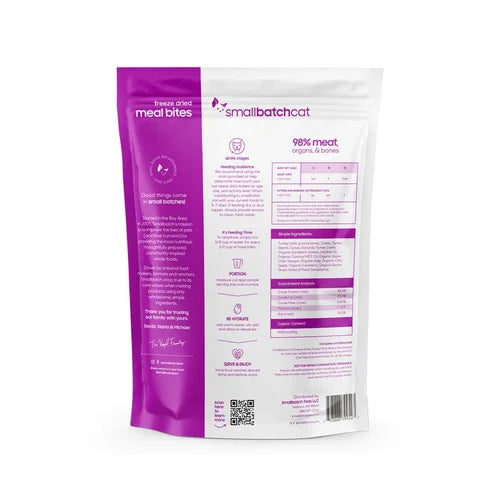 Small Batch Cat Freeze Dried Meal Bites Turkey