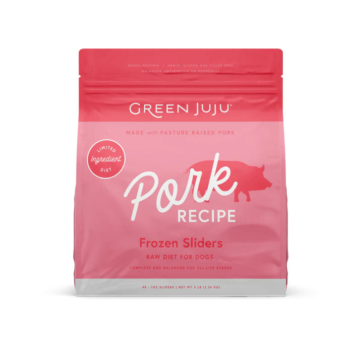 Green Juju Dog Frozen Raw Food Pork