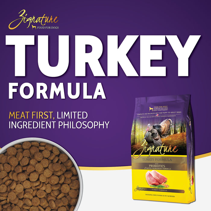 Zignature Grain Free Dog Dry Food Limited Ingredient Turkey