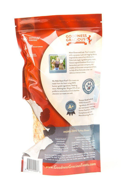 Goodness Gracious Dog Treats Hula Lula Jerky Turkey