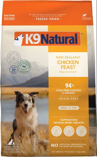K9 Natural Dog Freeze Dried Food Chicken Feast
