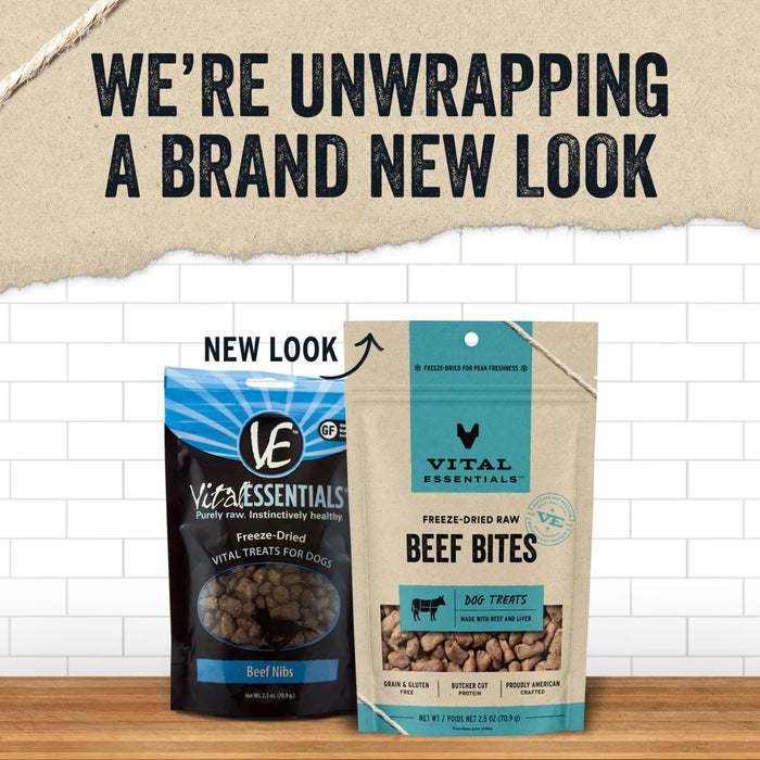 Vital Essentials Dog Treat Beef Bites
