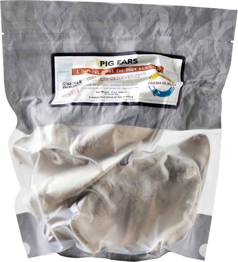 Fresh is Best Freeze Dried Treats, Pig Ears 14oz