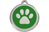 Red Dingo Enamel Pet ID Tag Pawprint (1PP), Medium