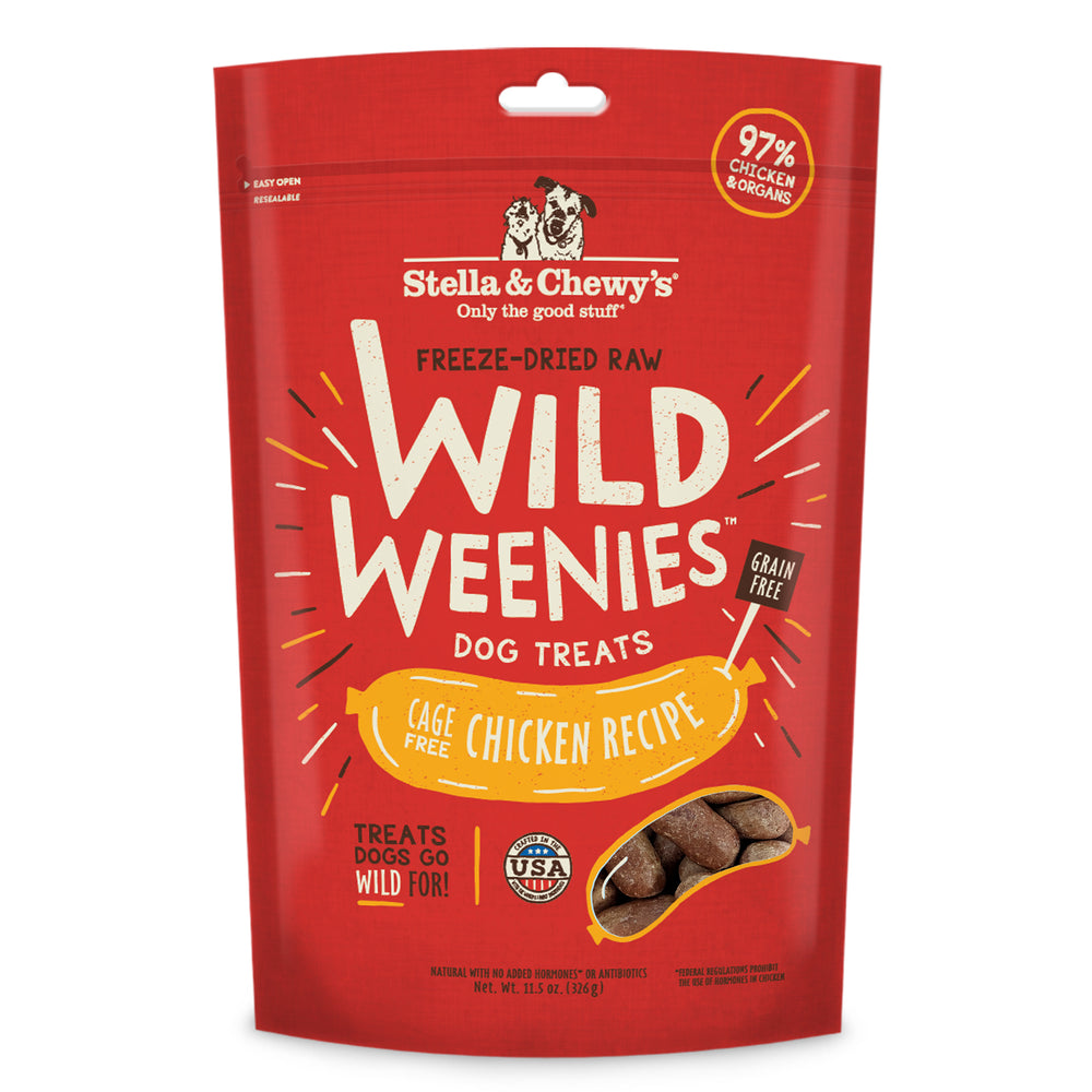 Stella & Chewy's Dog Treats Freeze Dried Wild Weenies Chicken Recipe