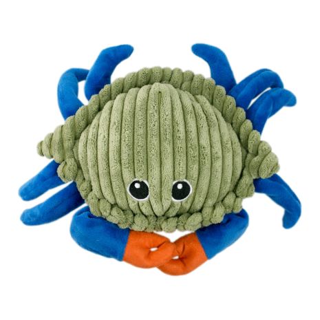 Tall Tails Dog Toy Plush Squeaker Blue Crab 9"