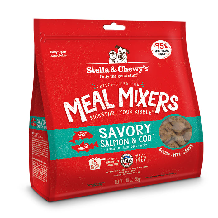 Stella & Chewy's Dog Freeze Dried Food Mixer Savory Salmon & Cod