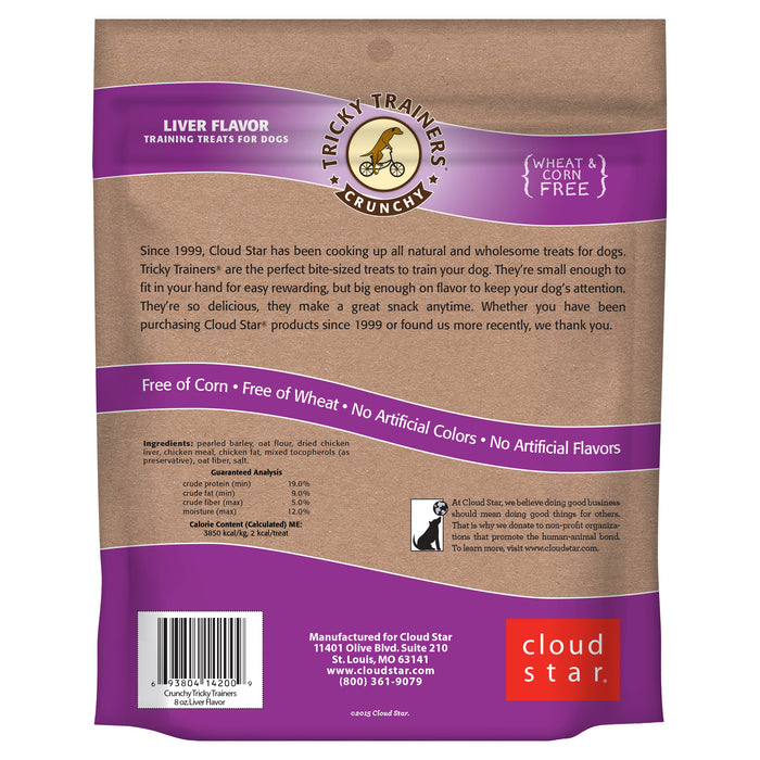 Cloud Star Tricky Trainers Crunchy Dog Treats Liver