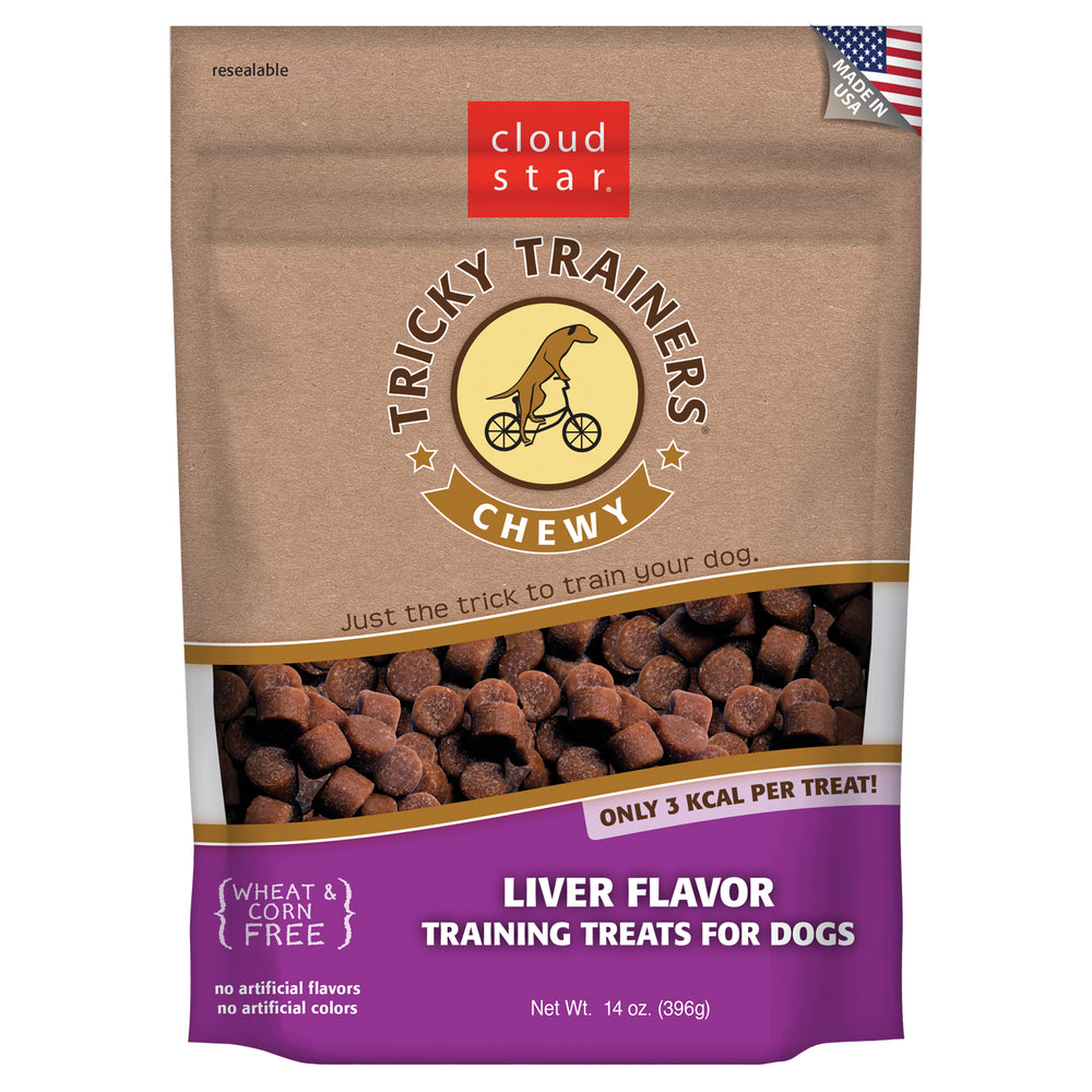 Cloud Star Tricky Trainers Chewy Dog Treats Liver
