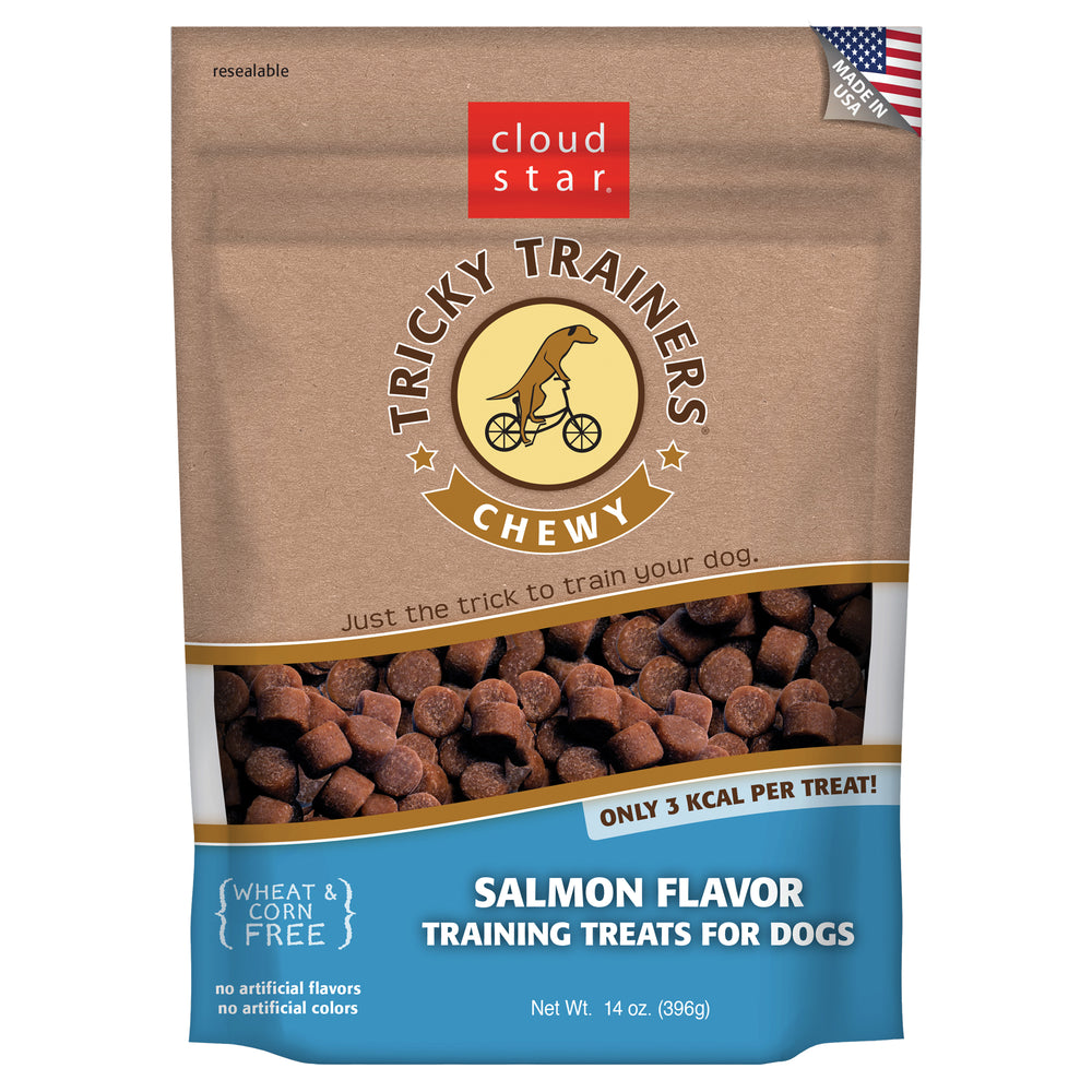 Cloud Star Tricky Trainers Chewy Dog Treats Salmon