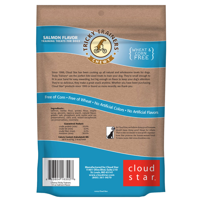 Cloud Star Tricky Trainers Chewy Dog Treats Salmon