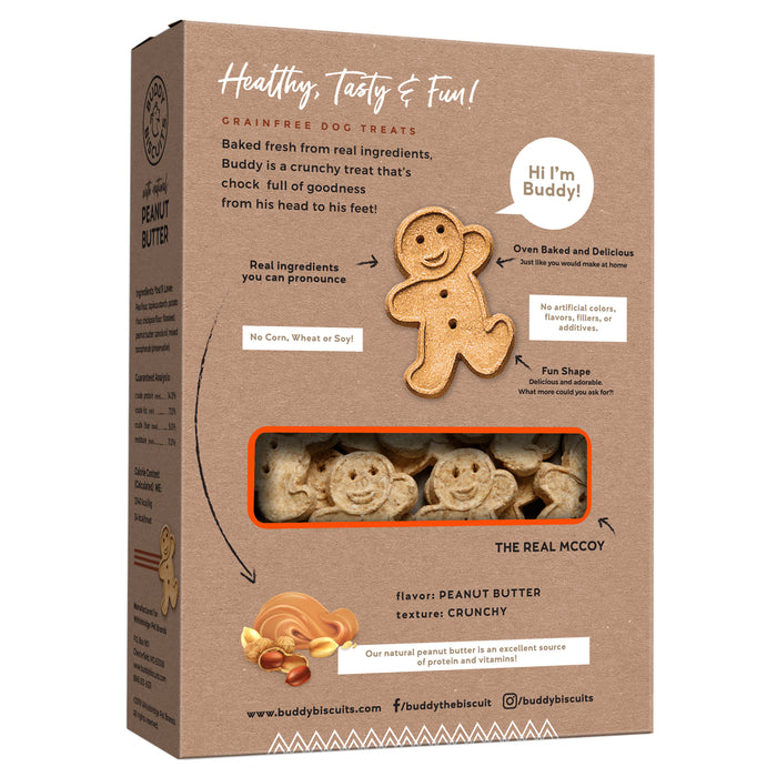 Buddy Biscuit Oven Baked Dog Grain Free Treats Peanut Butter