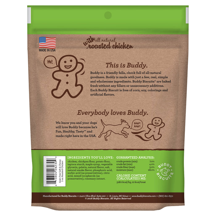 Buddy Biscuit Soft & Chewy Dog Grain Free Treats Chicken