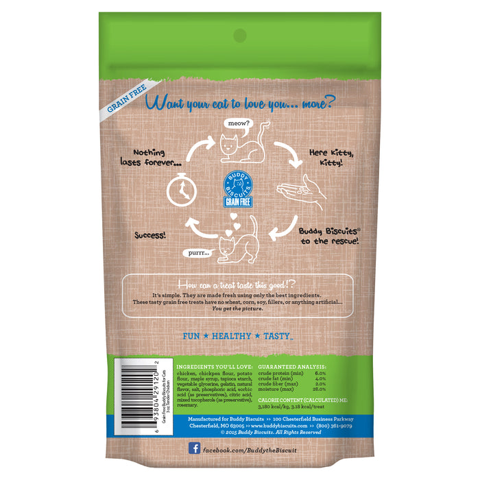 Buddy Biscuit Soft & Chewy Cat Grain Free Treats Chicken