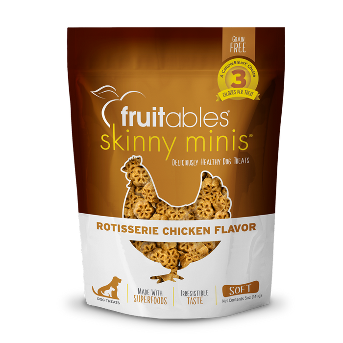Fruitables Skinny Minis Chewy Dog Treats Rotisserie Chicken