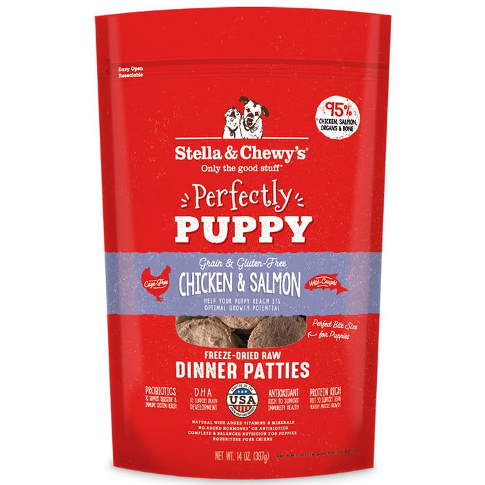 Stella & Chewy's Dog Freeze Dried Food Dinner Patties Puppy Chicken & Salmon