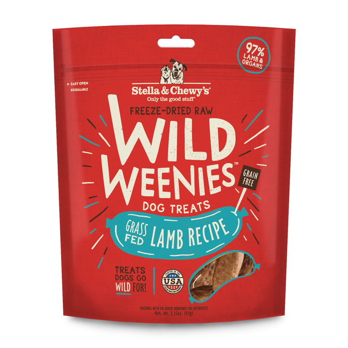 Stella & Chewy's Dog Treats Freeze Dried Wild Weenies Lamb Recipe