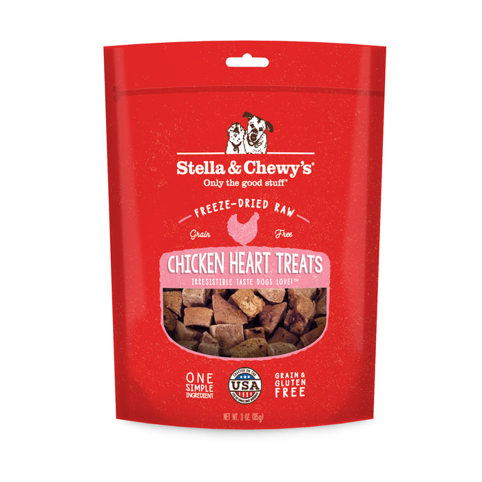 Stella & Chewy's Dog Treats Freeze Dried Chicken Hearts