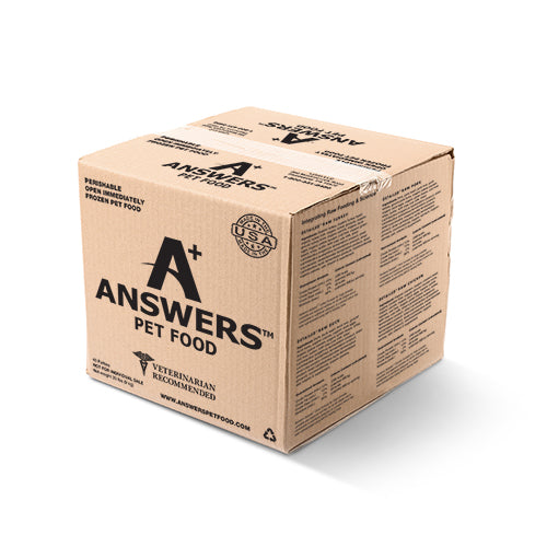 Answers Detailed Dog Frozen Raw Food Bulk Turkey Patties, 20lbs