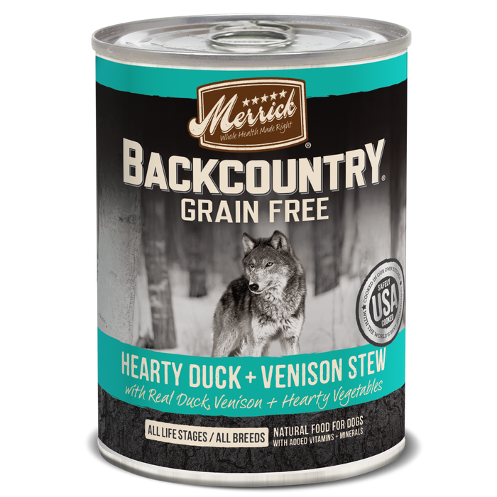 Merrick Backcountry Grain Free Dog Can Food Hearty Duck & Venison