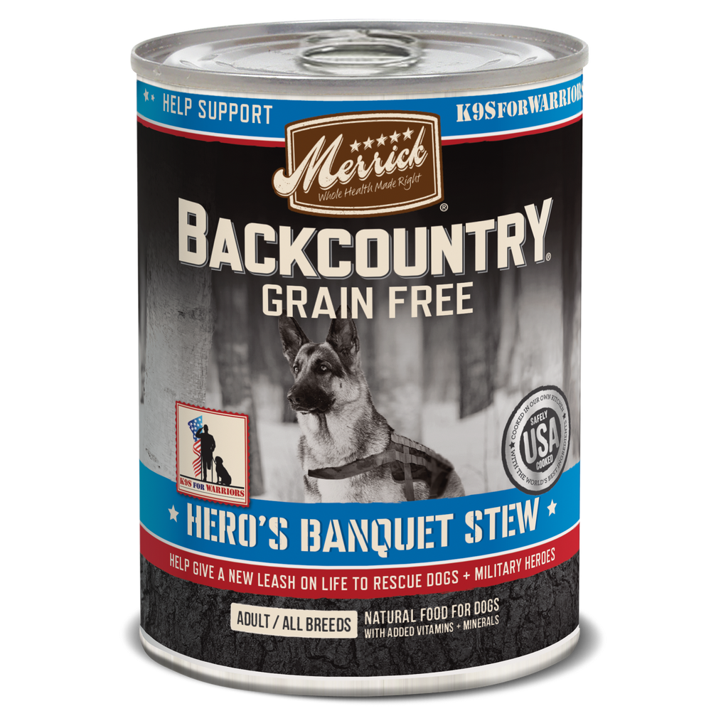 Merrick Backcountry Grain Free Dog Can Food Hero's Banquet
