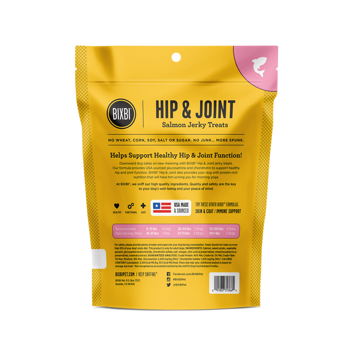 Bixbi Dog Jerky Treats Hip & Joint Salmon