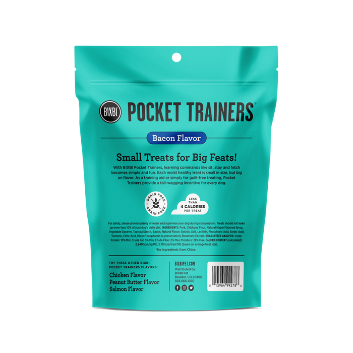 Bixbi Pocket Trainer Dog Treats Bacon