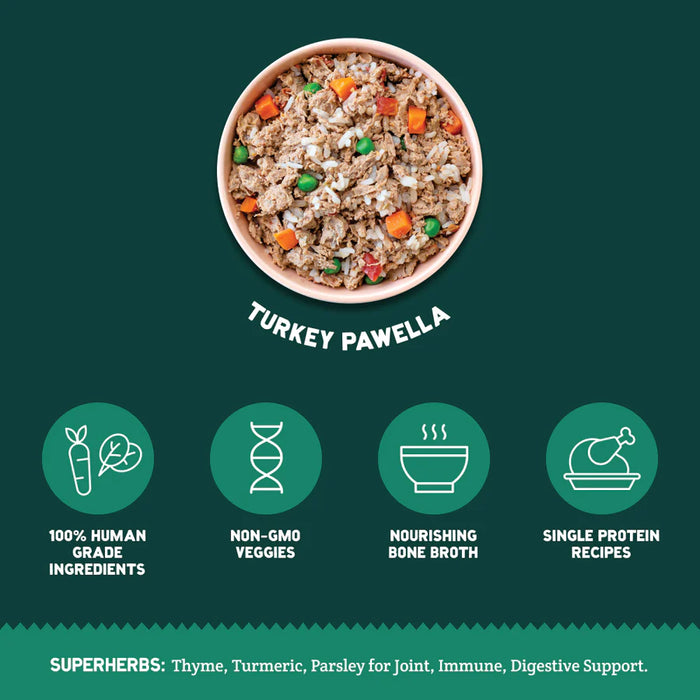 A Pup Above Dog Frozen Gently Cooked Food Turkey Pawella
