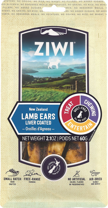 Ziwi Peak Dog Oral Air-Dried Chews Lamb Ear Liver Coated
