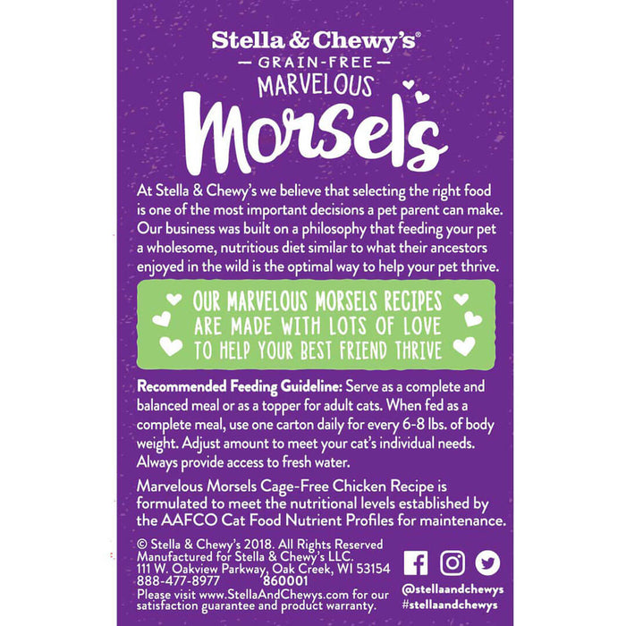 Stella & Chewy's Marvelous Morsels Cat Wet Food Cage-Free Chicken