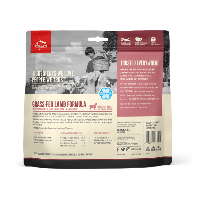 Orijen Cat Freeze Dried Treats Lamb