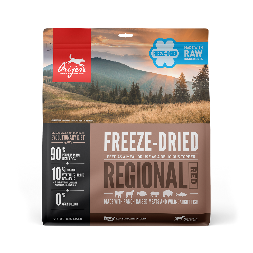 Orijen Dog Freeze Dried Food Regional Red