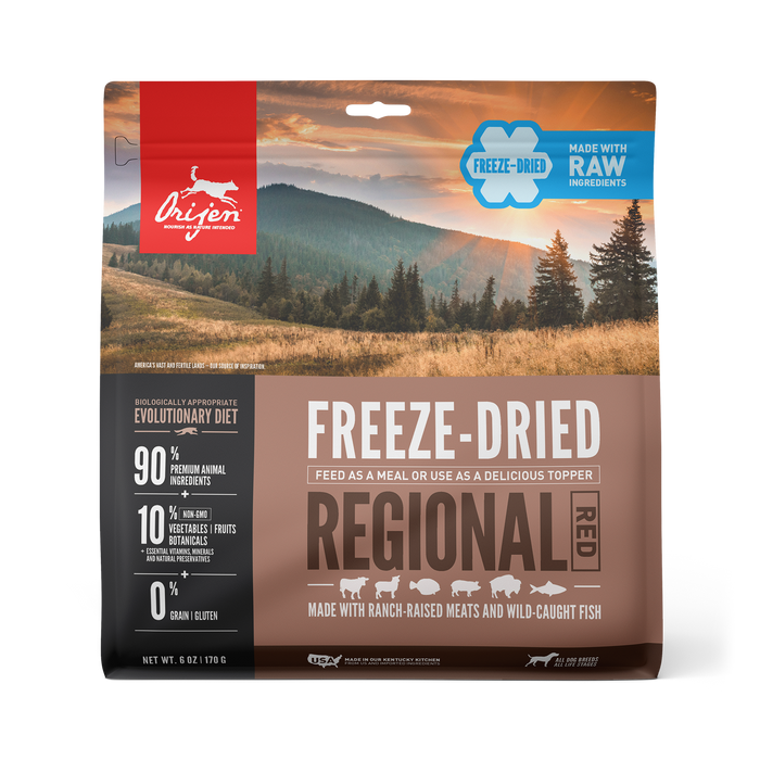 Orijen Dog Freeze Dried Food Regional Red