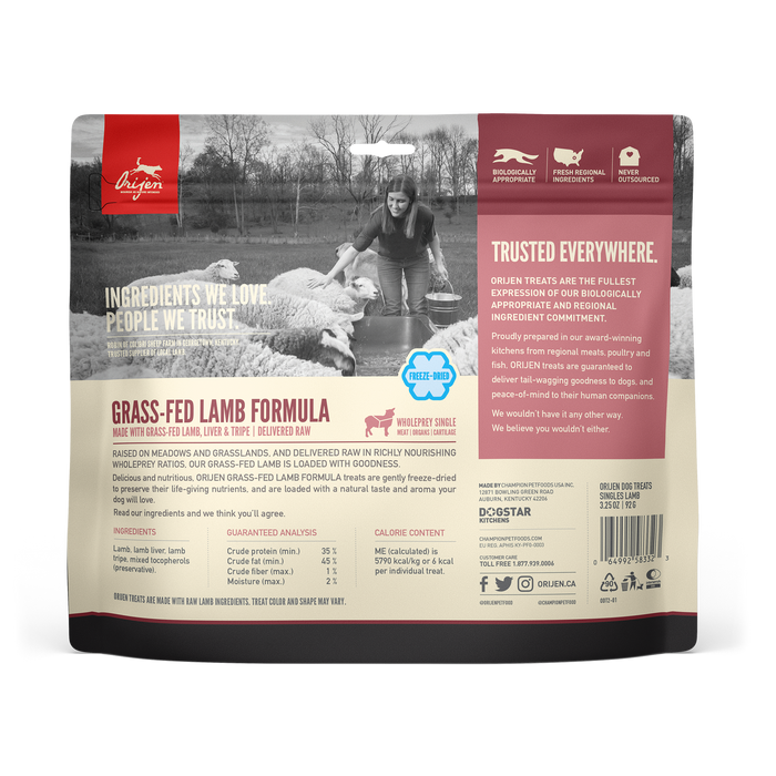 Orijen Dog Freeze Dried Treats Lamb