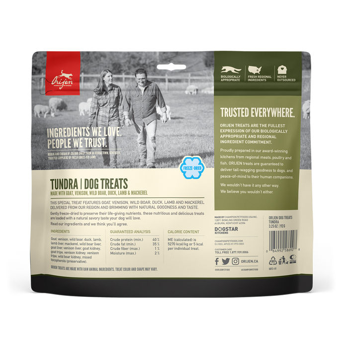 Orijen Dog Freeze Dried Treats Tundra