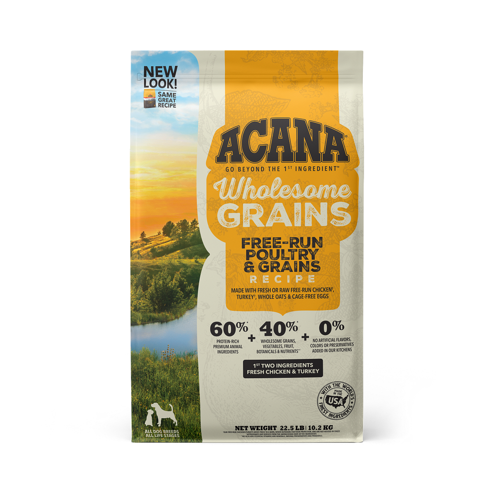 Acana 60% Wholesome Grains Dog Dry Food Free-Run Poultry