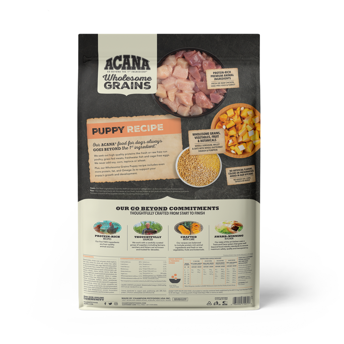 Acana 60% Wholesome Grains Dog Dry Food Puppy Recipe