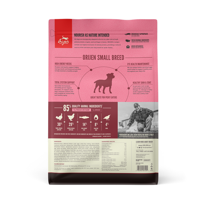 Orijen Grain Free Dog Dry Food Small Breed Adult