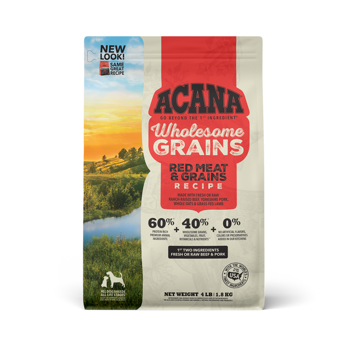 Acana 60% Wholesome Grains Dog Dry Food Red Meat