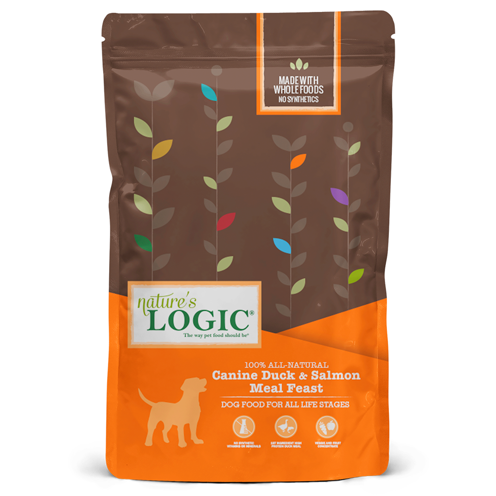Nature's Logic Original Grains Canine Dry Food Duck & Salmon Meal Feast