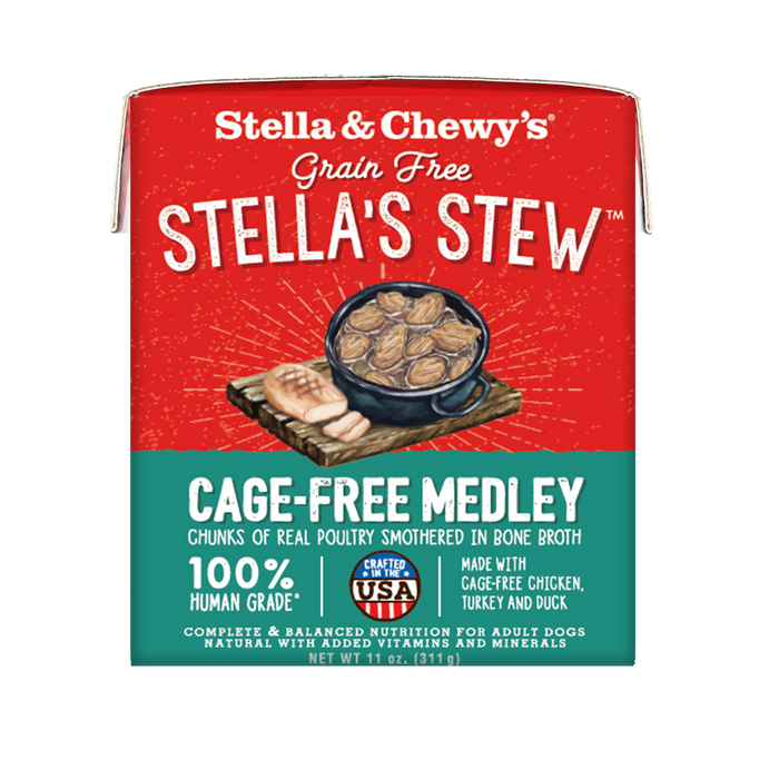 Stella & Chewy's Stew Dog Wet Food Cage-Free Medley