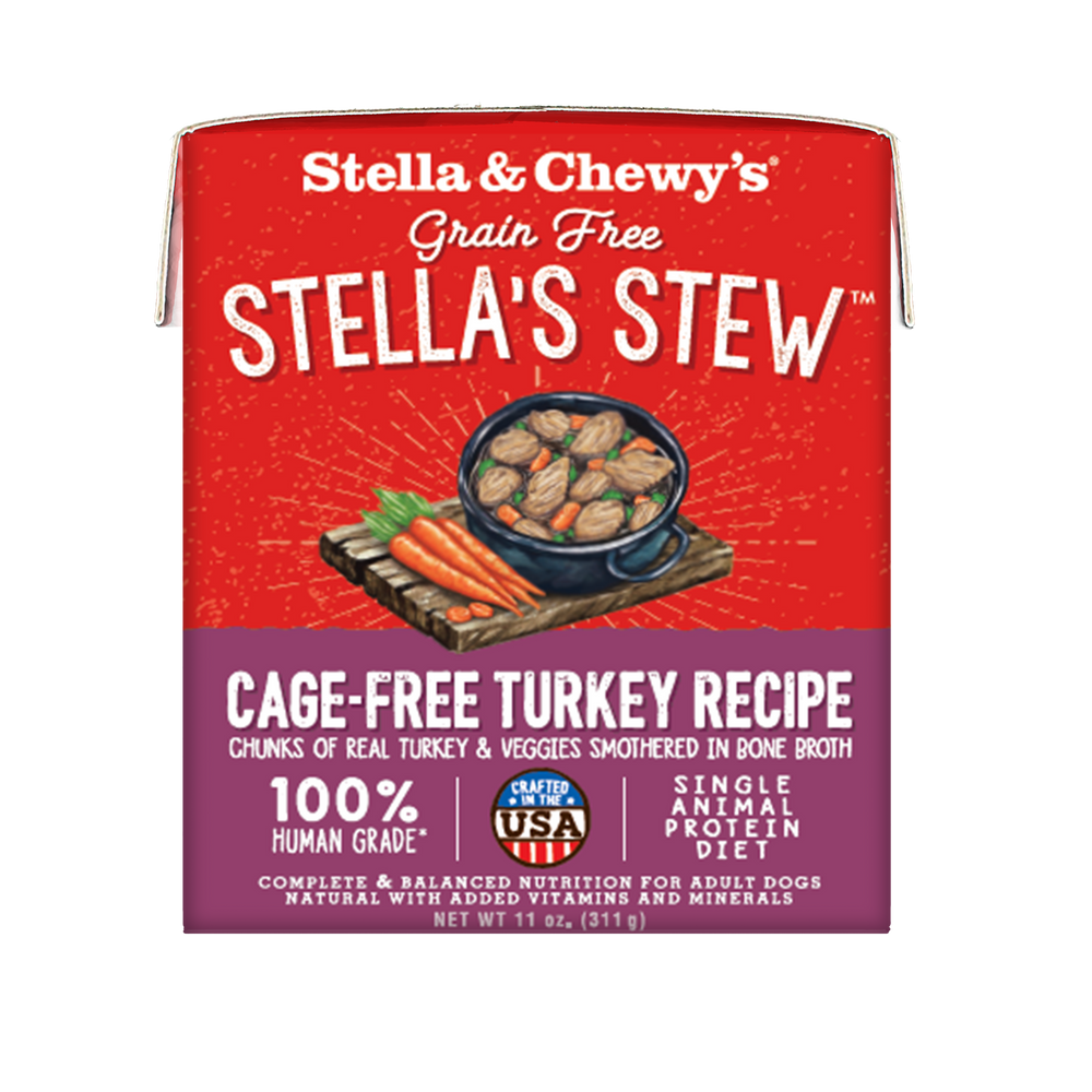 Stella & Chewy's Stew Dog Wet Food Cage-Free Turkey