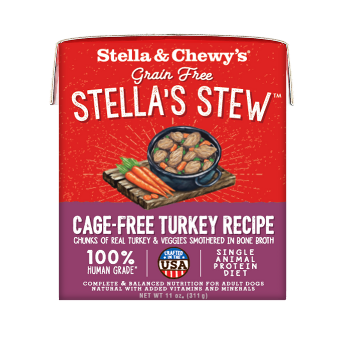 Stella & Chewy's Stew Dog Wet Food Cage-Free Turkey