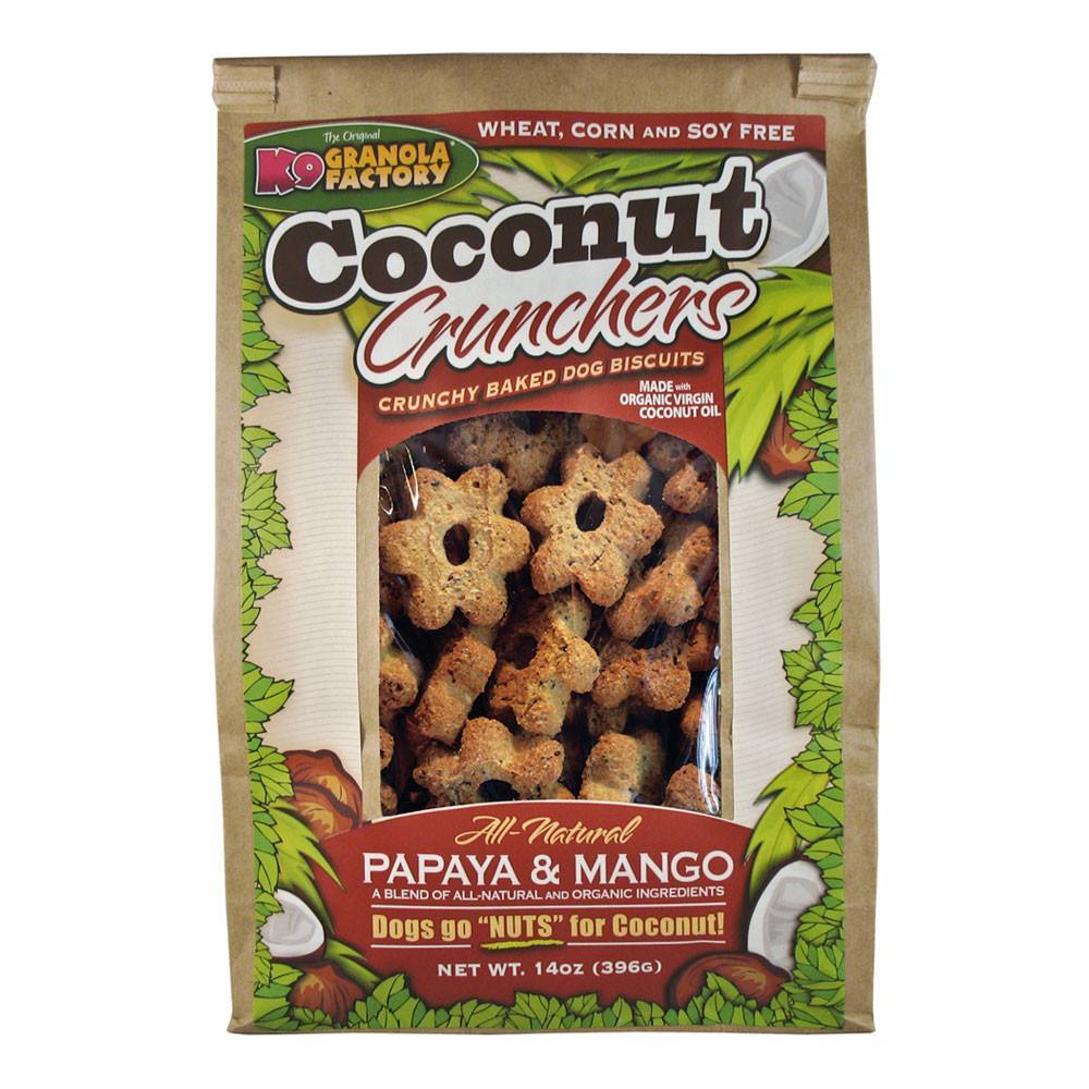 K9 Granola Dog Treats Coconut Crunchers Papaya & Mango